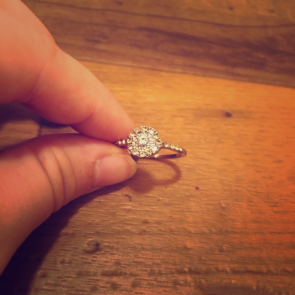 Golden flower like ring
